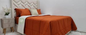 Edredón Doble Vista Terracota con Borrega Suave | Colección New Day